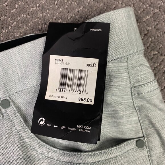 Nike Flex 5 Pocket Slim Fit Golf Pants Men's 38 x 32 Clay Green 891924 365 - Picture 4 of 16